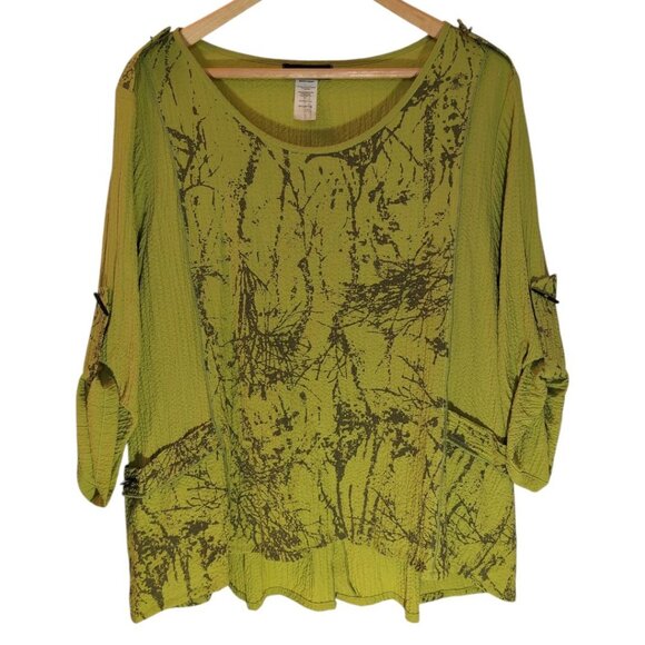 Moonlight Lagenlook Maxi Skirt Tunic Set Boho Art to Wear Oversize Womens Large - Picture 2 of 13